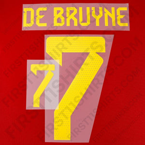 2022/23 Belgium Home Name Set De Bruyne 7 (Repro)