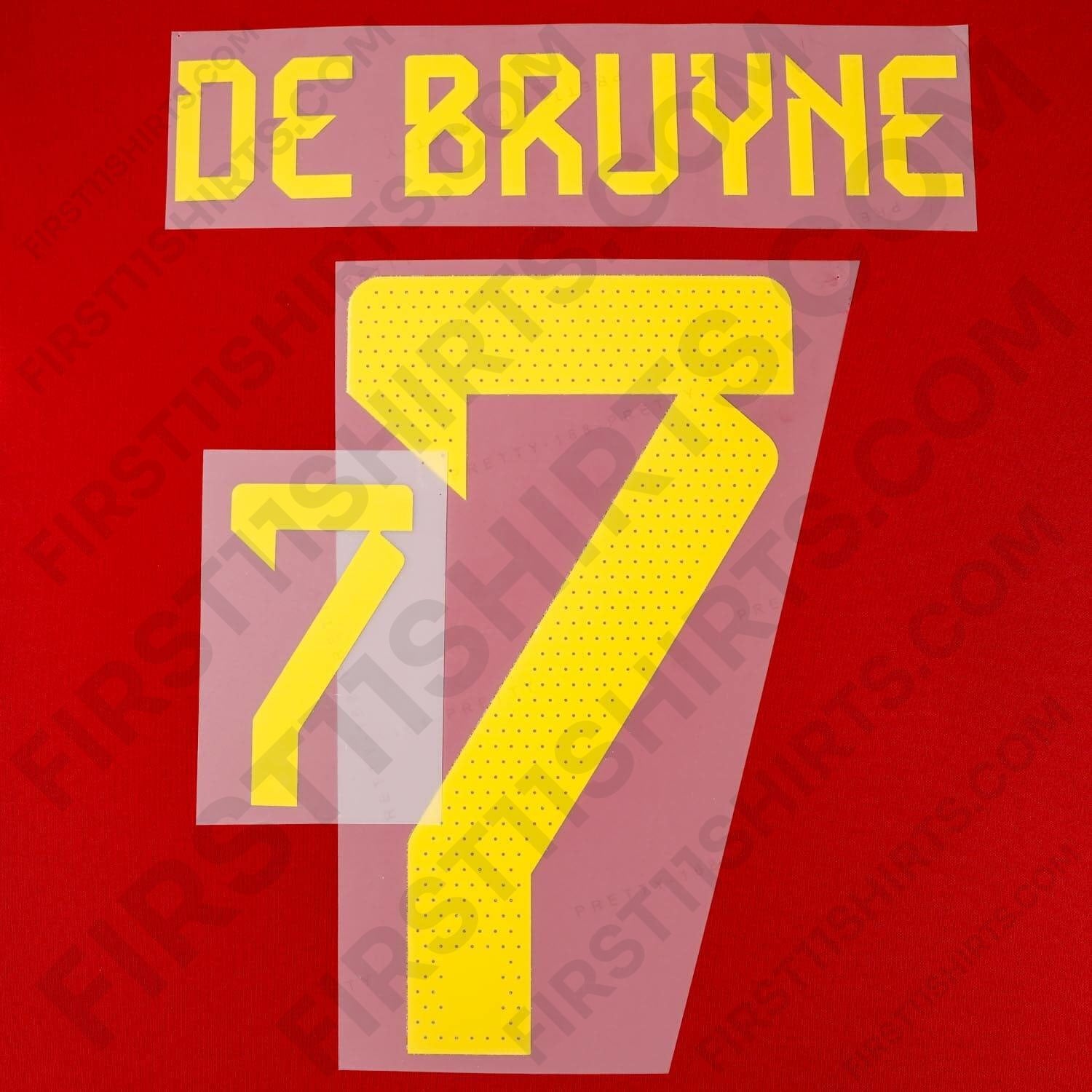 2022/23 Belgium Home Name Set De Bruyne 7 (Repro)