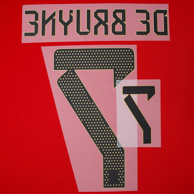 2022/23 Belgium Home Name Set De Bruyne 7 (Repro)