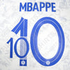 Frankrijk uitwedstrijd 2022/23 <tc>Name Set</tc> Mbappé #10 (Reproductie)