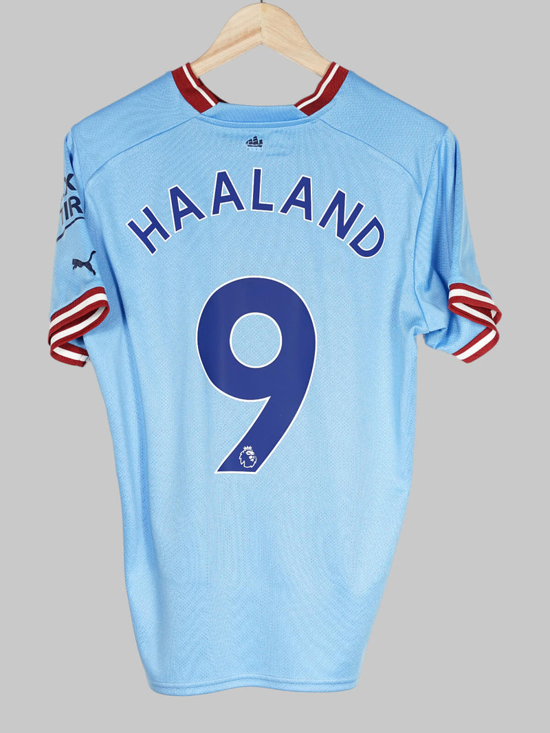 2022/23 Manchester City Haaland #9 Home Shirt (M)