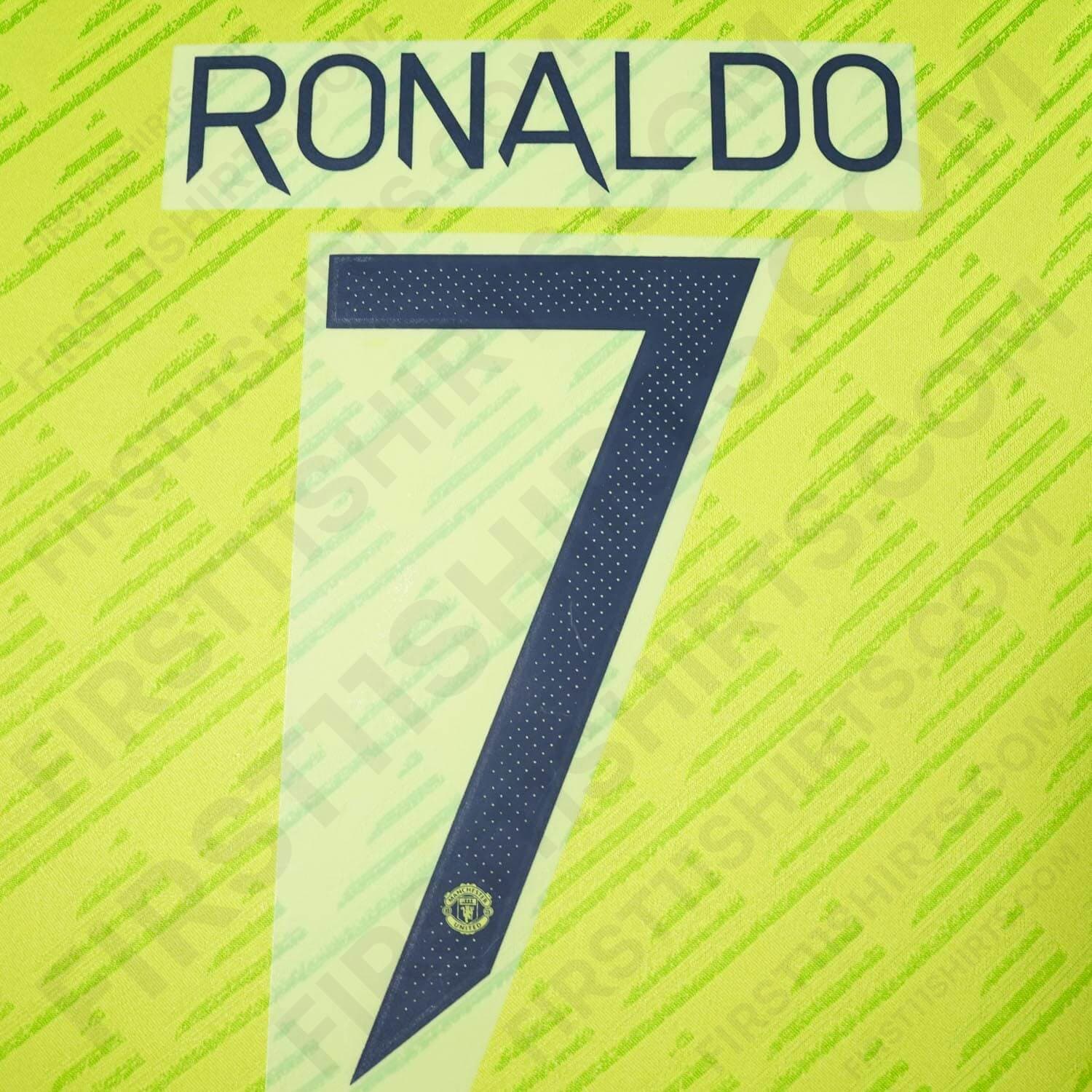 2022/23 Manchester United Third Name Set Ronaldo 7 Cup Version (Repro)