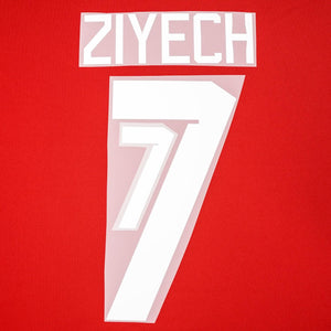2022/23 Morocco Home Name Set Ziyech 7 (Repro)