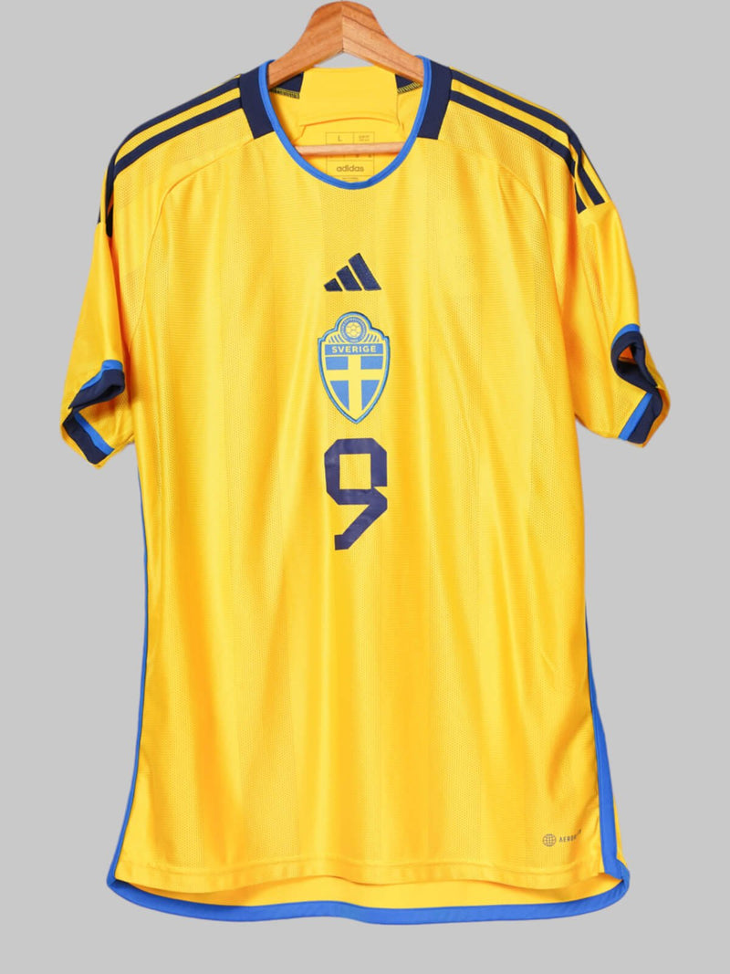 2022/23 Sweden Isak #9 Home Shirt (L)