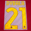 2023/24 <tc>AS Roma</tc> Heim <tc>Name Set</tc> Dybala #21 (Repro)