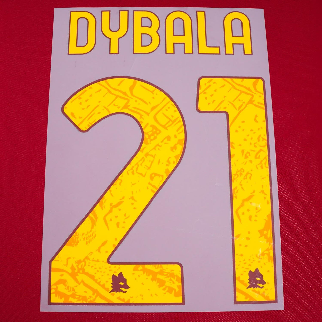 2023/24 AS Roma Home Name Set Dybala #21 (Repro)