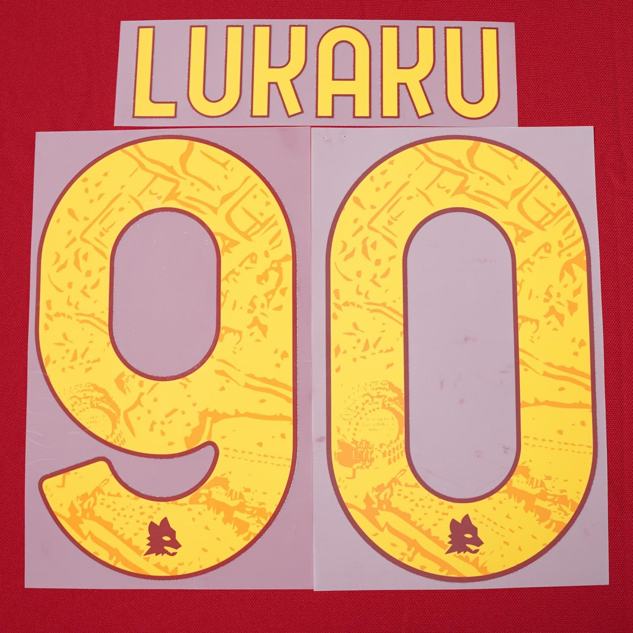 2023/24 AS Roma Home Name Set Lukaku 90 (Repro)
