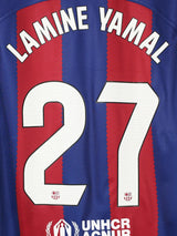 2023/24 Barcelona Lamine Yamal #27 Home Shirt (L)