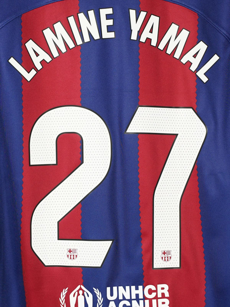 2023/24 Barcelona Lamine Yamal #27 Home Shirt (L)