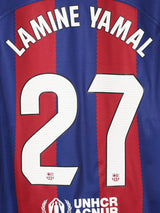 2023/24 Barcelona Lamine Yamal #27 Home Shirt (L)