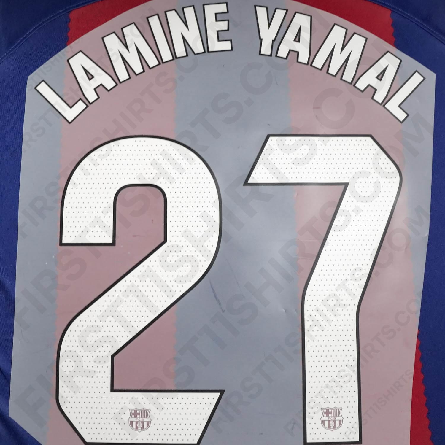 2023/24 FC Barcelona Lamine Yamal #27 Home Name Set (Repro) – First11