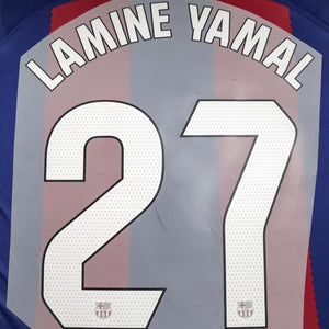 2023/24 FC Barcelona Home Name Set Lamine Yamal #27 (Repro)