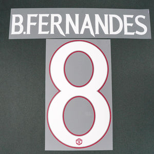 2023/24 Man United Away Name Set B.Fernandes 8 Cup Version (Repro)