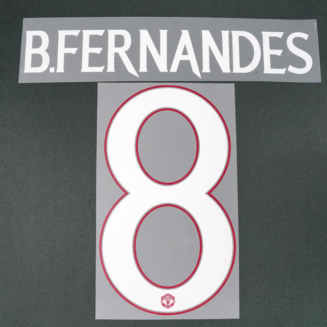 2023/24 Man United Away Name Set B.Fernandes 8 Cup Version (Repro)