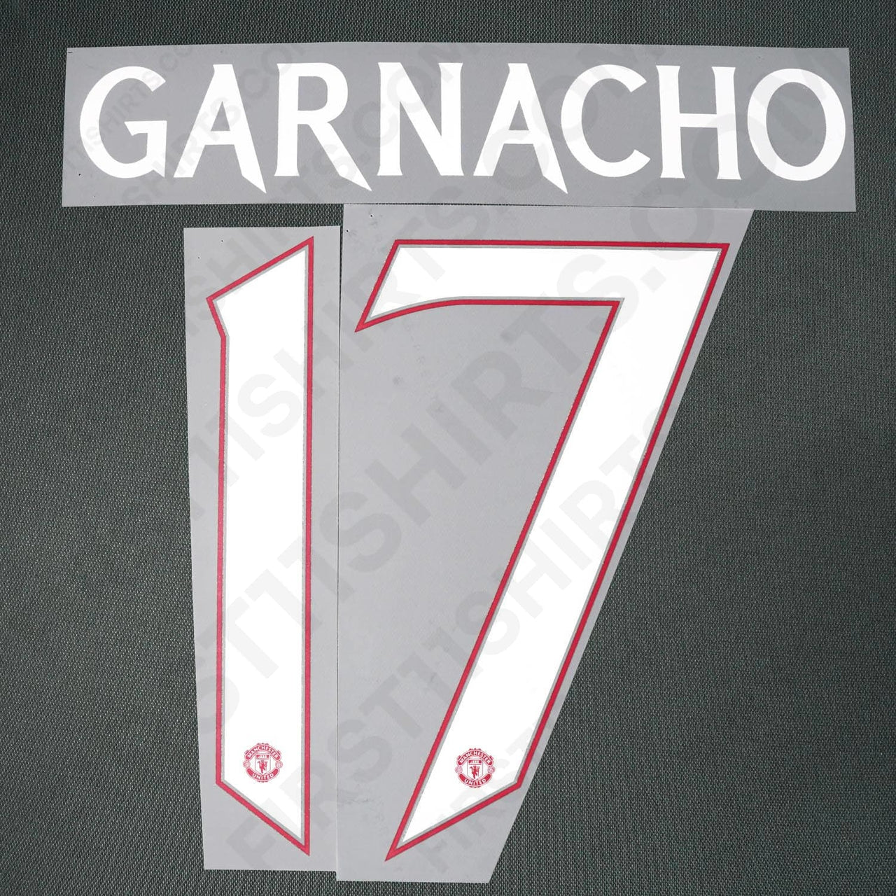 2023/24 Man United Away Name Set Garnacho 17 Cup Version (Repro)