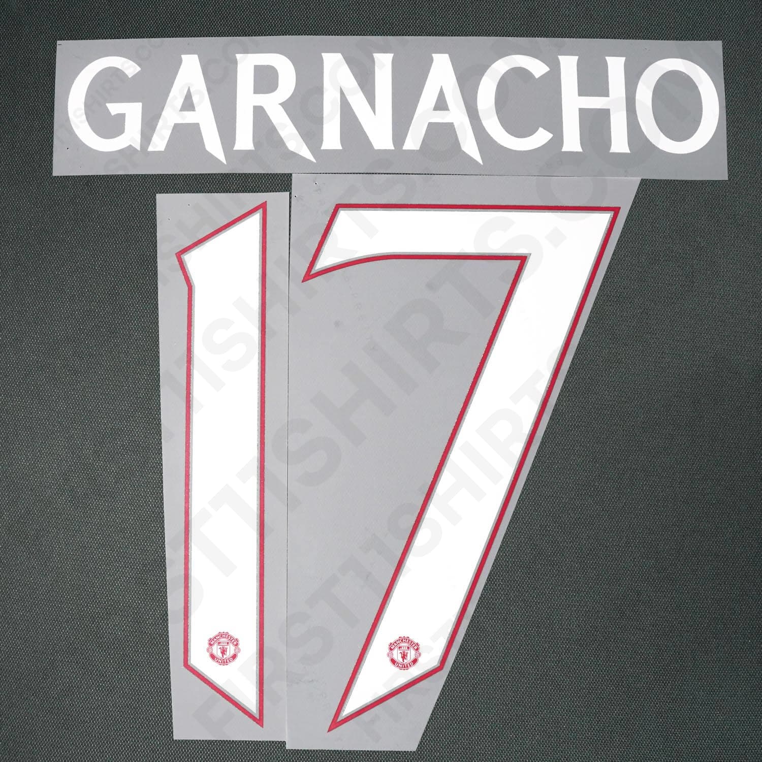 2023/24 Man United Away Name Set Garnacho 17 Cup Version (Repro)