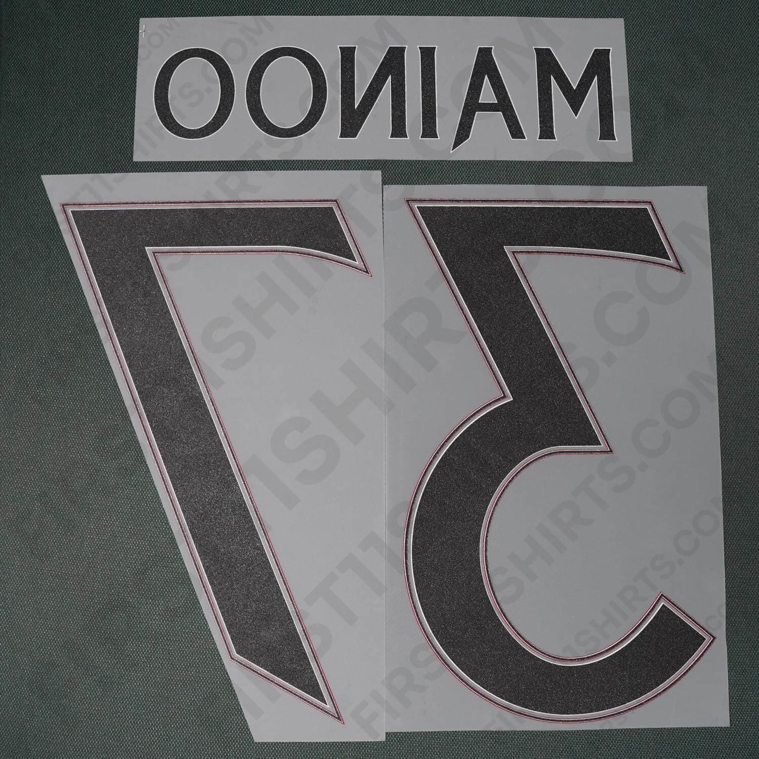 2023/24 Man United Away Name Set Mainoo 37 Cup Version (Repro)