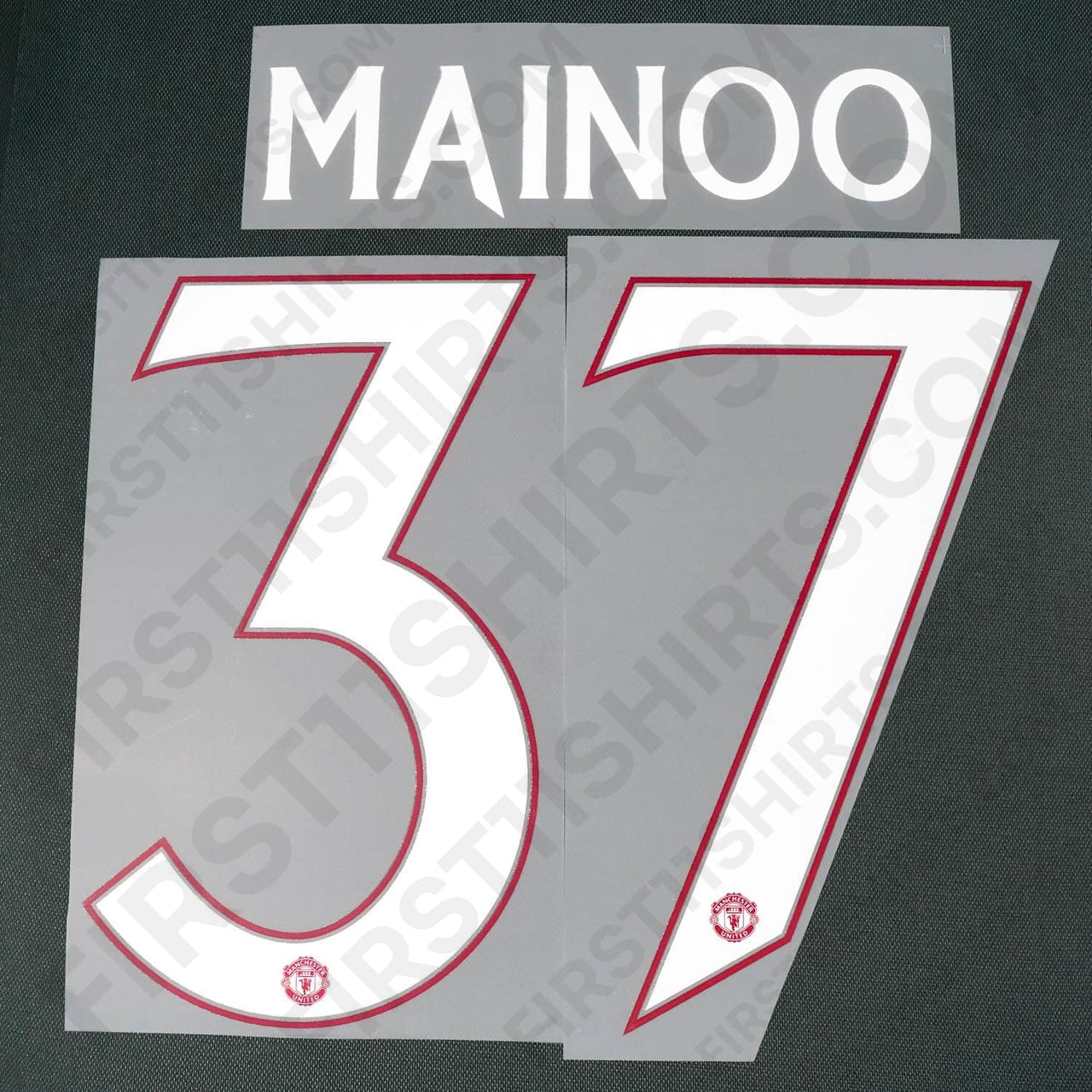 2023/24 Man United Away Name Set Mainoo 37 Cup Version (Repro)