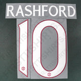 2023/24 Man United Away Name Set Rashford 10 Cup Version (Repro)