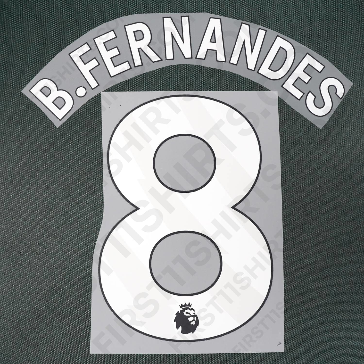 2023/24 Man United Home/Away Name set B.Fernandes 8 (Repro)