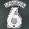 2023/24 Man United Set nome Casa/Trasferta Martinez #6 (Riproduzione)