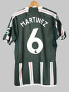 2023/24 Manchester United Martinez #6 Away Shirt (M) adidas