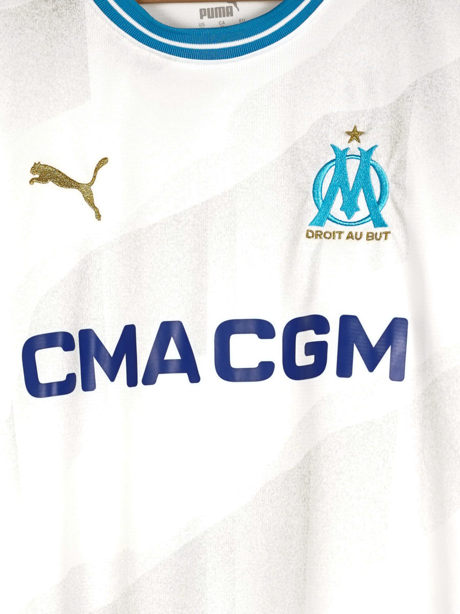 2023/24 Marseille Aubameyang #10 Home Shirt (M)