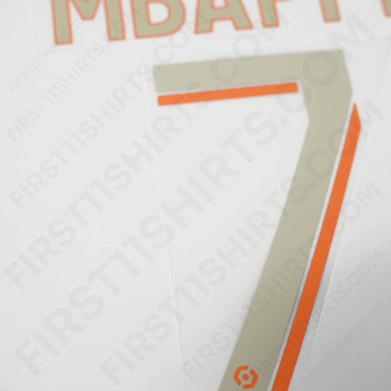 2023/24 PSG Third Name Set Mbappe 7 (Repro)