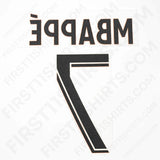 2023/24 PSG Third Name Set Mbappe 7 (Repro)
