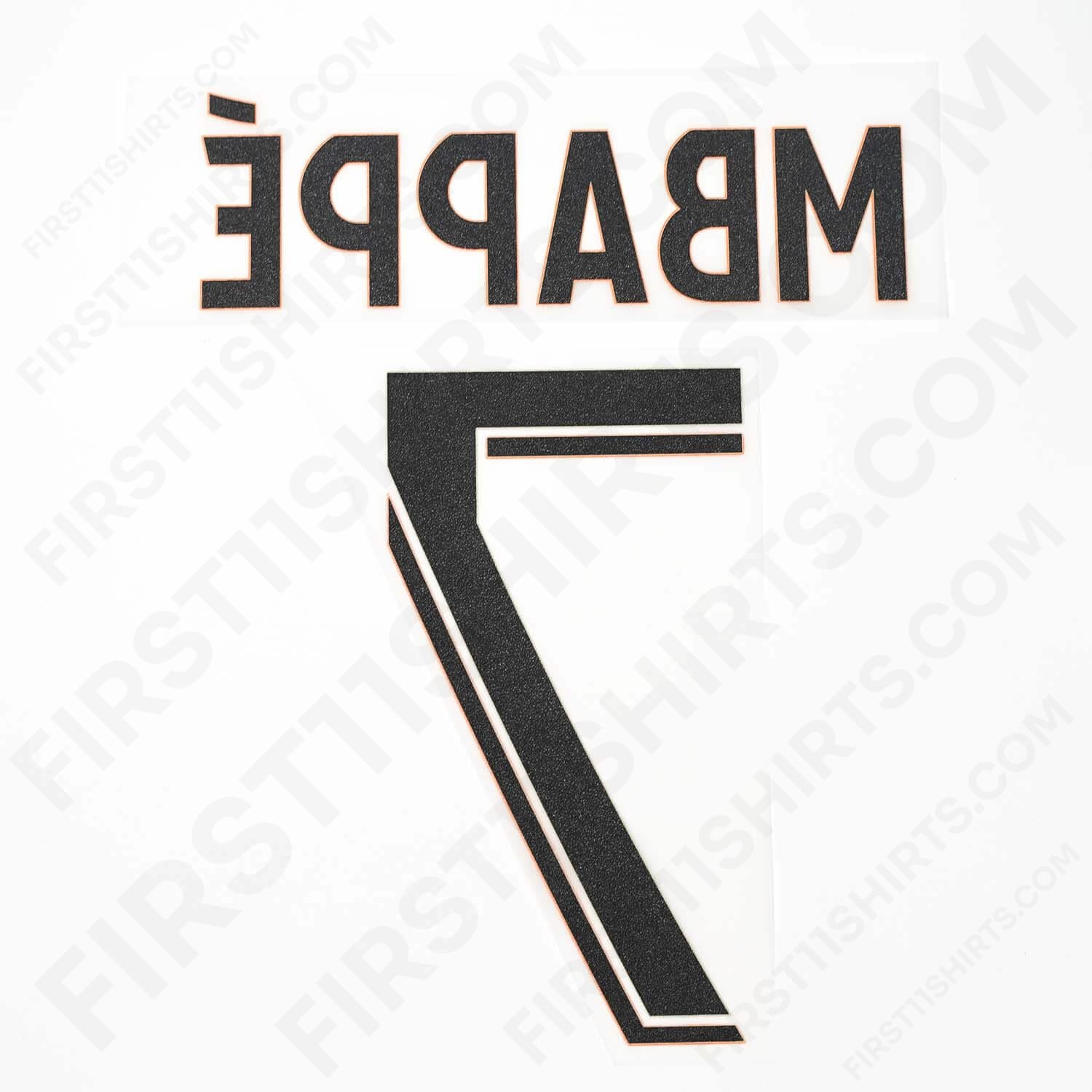 2023/24 PSG Third Name Set Mbappe 7 (Repro)