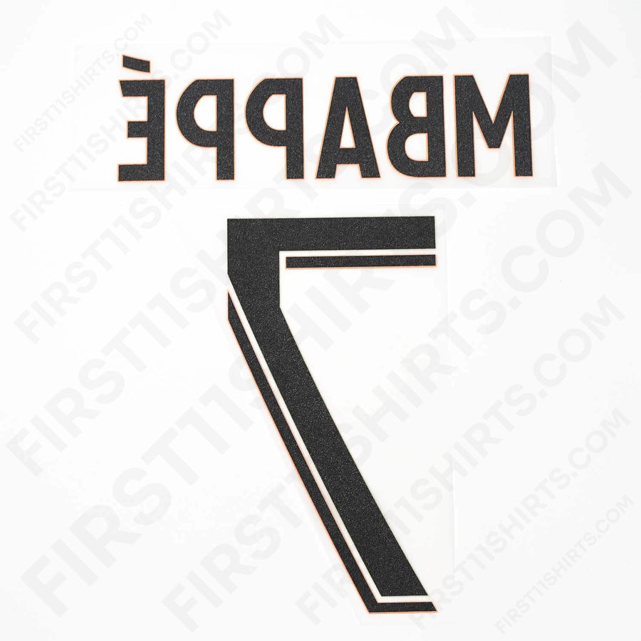 2023/24 PSG Third Name Set Mbappe 7 (Repro)
