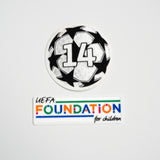 2023/24 Real Madrid 14 Times UCL + UEFA Foundation Patches (Repro)