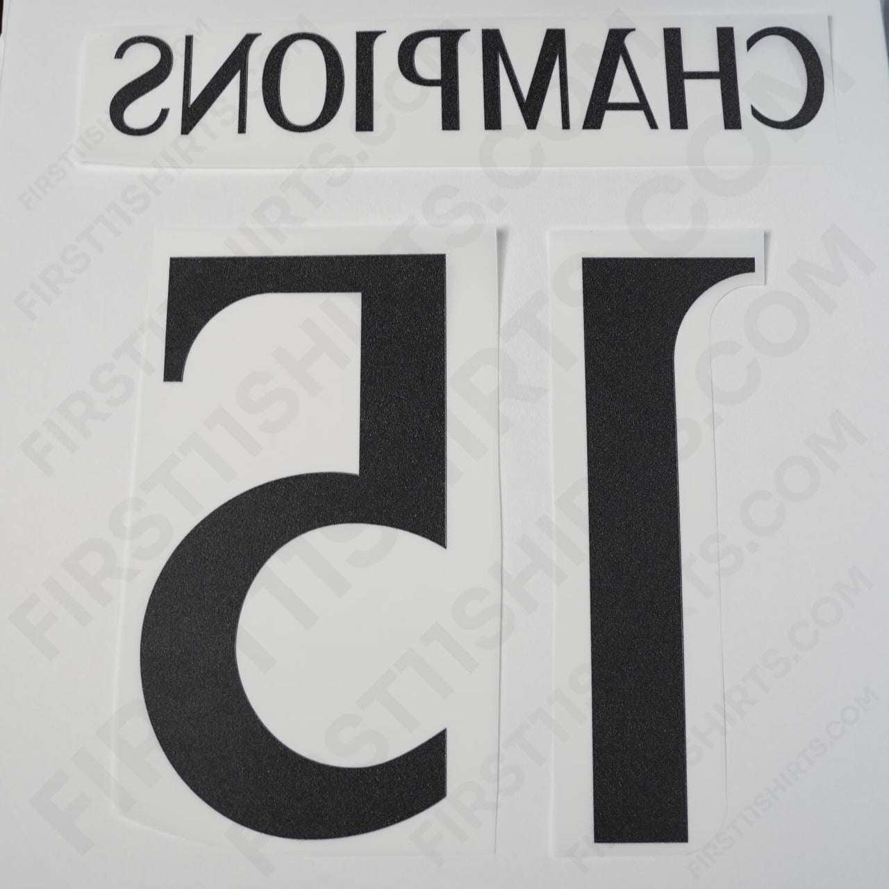 2023/24 Real Madrid Home Name Set Champions 15 (Repro)