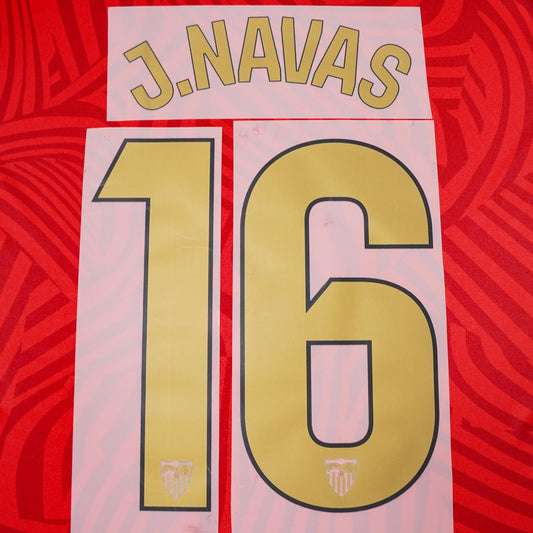 2023/24 Sevilla Home Name Set J.Navas 16 (Repro)