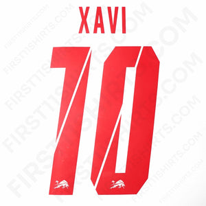 2024/25 Leipzig Home Name Set Xavi 10 (Repro)