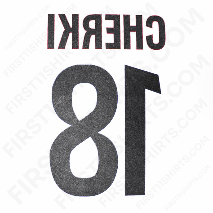 2024/25 Lyon Home Name Set Cherki 18 (Repro)