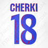 2024/25 Lyon Home Name Set Cherki #18 (Repro)