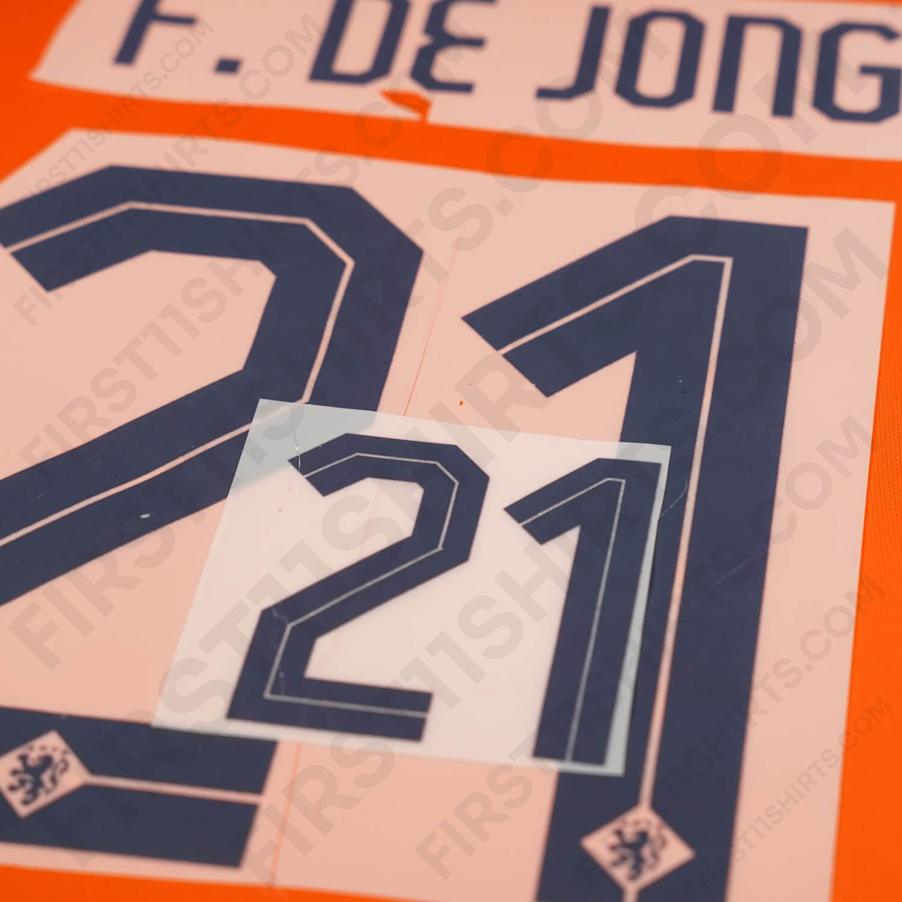 2024/25 Netherlands Home Name Set F. De Jong 21 (Repro)