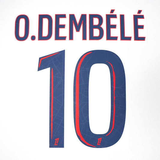 2024/25 PSG Away Name Set O.Dembele 10
