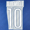 2024/25 PSG Quatrième <tc>Name Set</tc>  O.Dembele #10 (Reproduction)