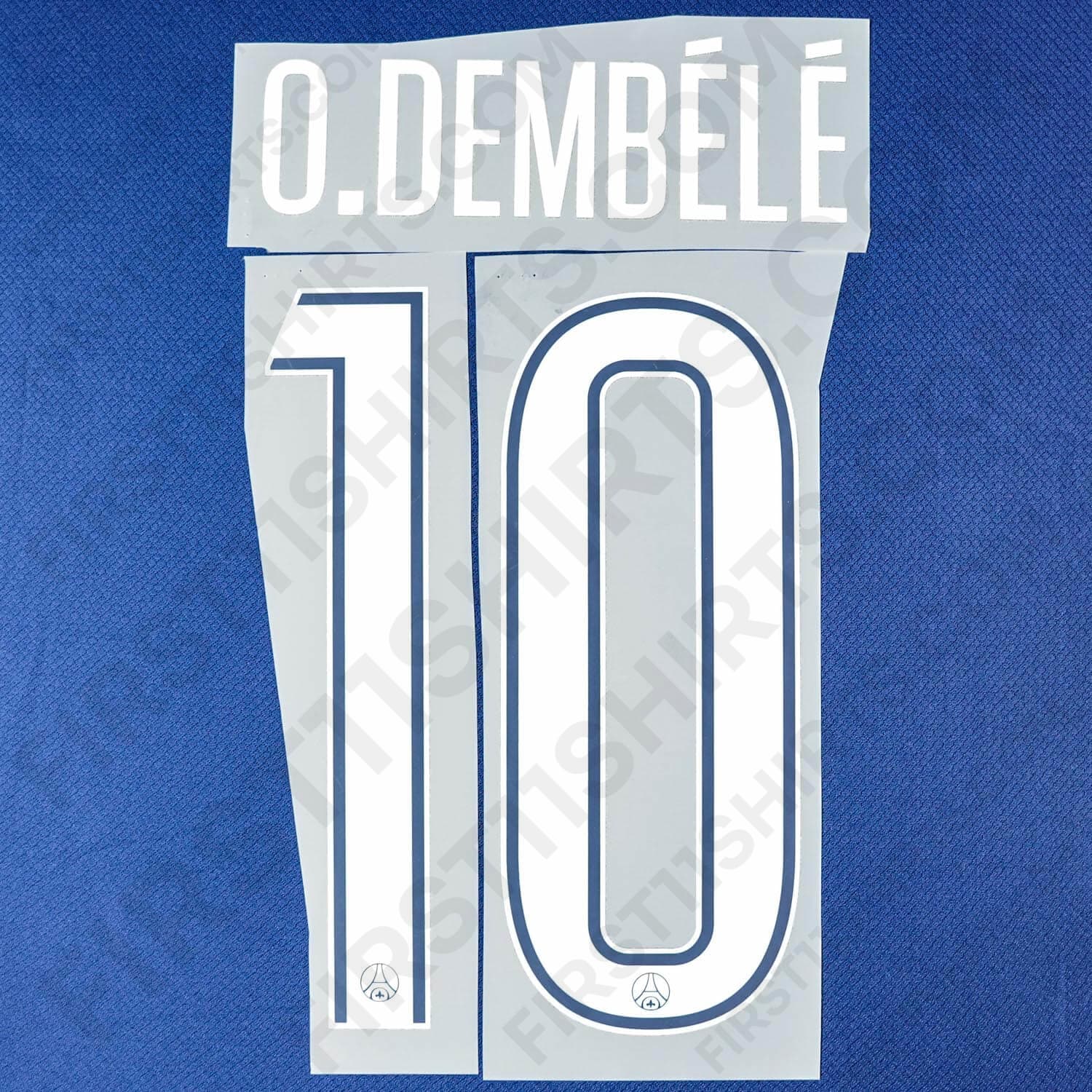 2024/25 PSG Fourth Name Set O.Dembele 10 (Repro)