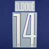 2024/25 PSG Set Nome Ufficiale Quarta Maglia Versione Coppa D.Doué #14