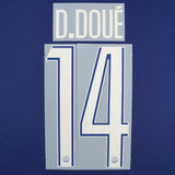 2024/25 PSG Official Fourth Name Set Cup Version D.Doué #14
