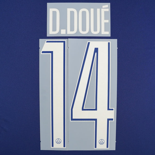 2024/25 PSG Official Fourth Name Set Cup Version D.Doué #14