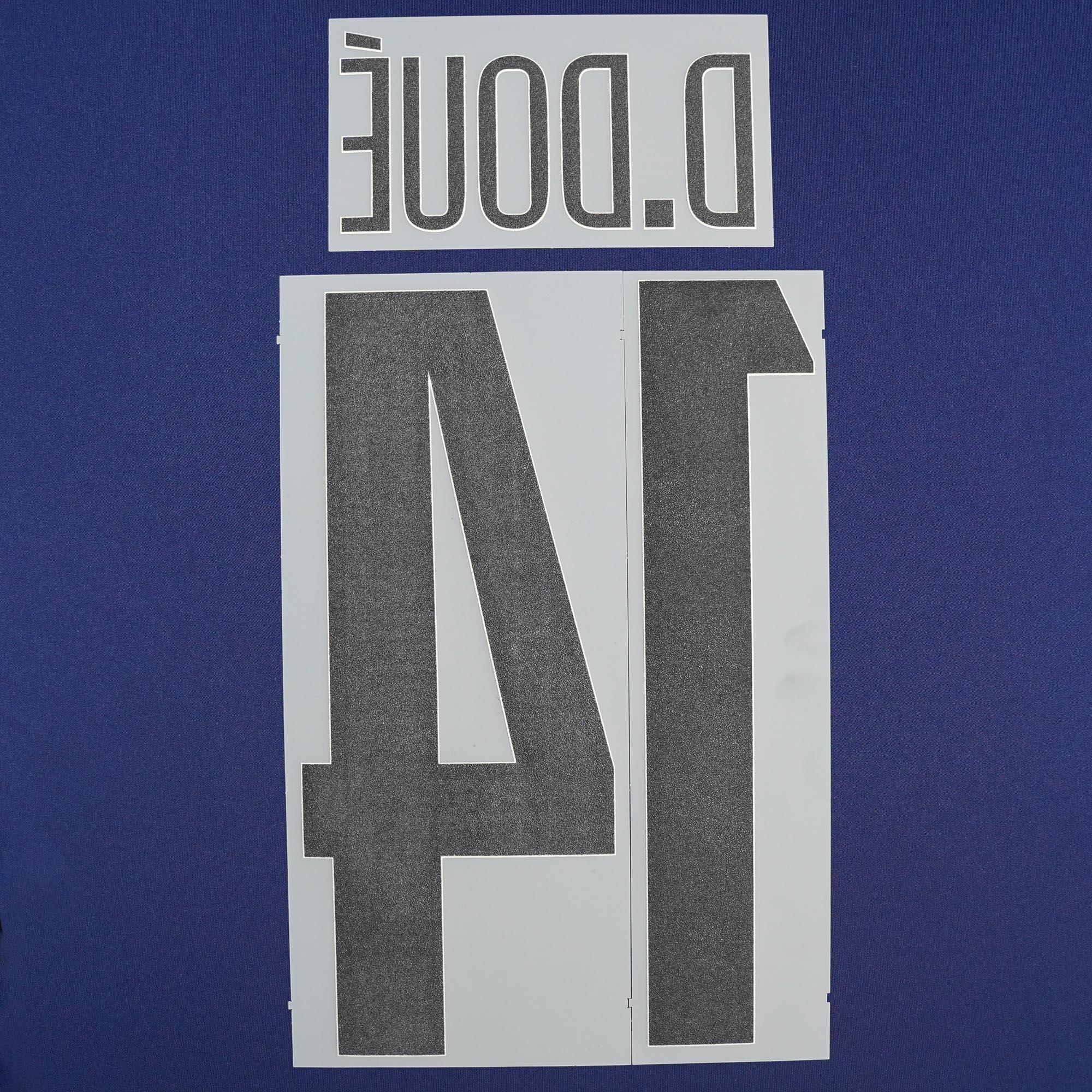 2024/25 PSG D.Doué #14 Official Fourth Cup Version Name Set (Repro