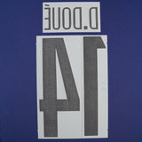 2024/25 PSG Official Fourth Name Set Cup Version D.Doué #14