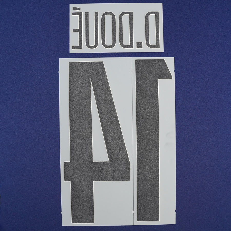 2024/25 PSG Official Fourth Name Set Cup Version D.Doué #14