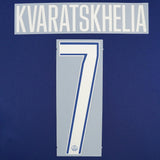 2024/25 PSG Official Fourth Name Set Cup Version Kvaratskhelia #7