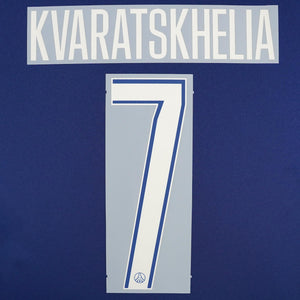 2024/25 PSG Official Fourth Name Set Cup Version Kvaratskhelia #7