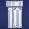 Cuarto puesto oficial del PSG 2024/25 <tc>Name Set</tc> Versión de copa O.Dembele #10